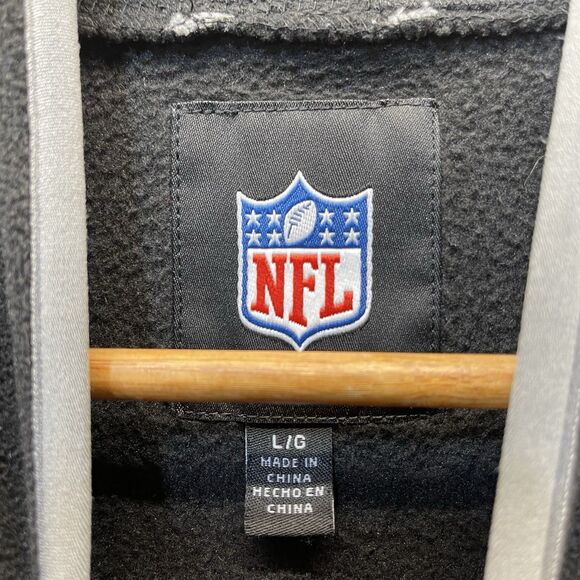 Pittsburgh Steelers NFL Fleece Vest Men’s Large Black Zip Up Football Logo - Picture 6 of 7